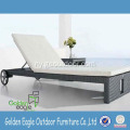 Aluminium Frame Wicker Chaise Longue